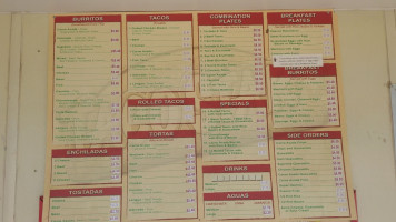 Taco Star menu