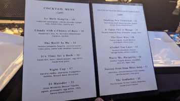 Le Malt Lounge menu