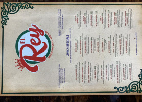 El Rey Mexican Grill And menu