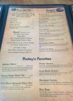 Buckey's Restaurants Tavern menu