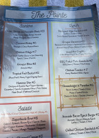 The Pointe menu