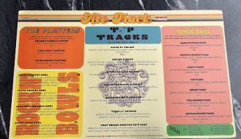 Ate Track Grill menu