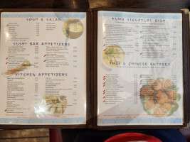 Kumo Asian Bistro menu