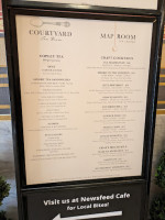 The Courtyard Tea Room menu