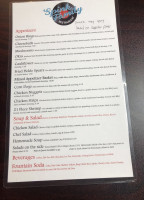 Spink Cafe menu