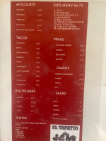 El Tapatio menu