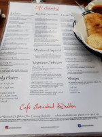 Cafe Istanbul-dublin menu