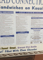 Deli Bread Connection menu