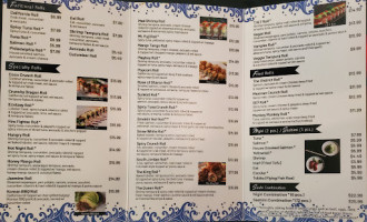 Blue Fish menu