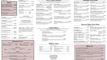 Rizzo's Malabar Inn menu