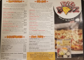 Big Boyz Pizza menu