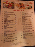 Osaki Steak Sushi House menu