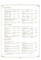 Seven Suns Coffee Tea menu