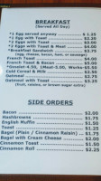 Diamond Cafe menu