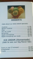 Diamond Cafe menu