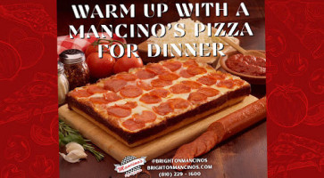 Mancino's Pizza Grinder's food