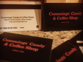 Cummings Coffee Shop menu