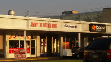 Jimmy The Hot Dog King outside