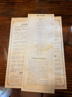 The Old Saloon menu