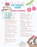 Dairy Freezzz Center Line menu