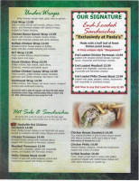 Foxfire menu