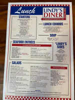 Lindy's Diner Inc menu