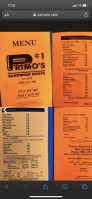 Primo's Sandwich Shops Inc menu