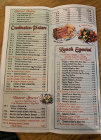 Great Wall menu