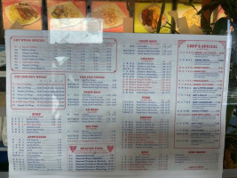 China Garden menu