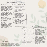 Brewbakers menu