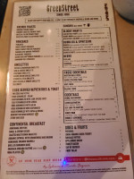 GreenStreet Cafe menu