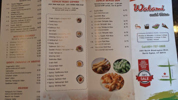 Watami Sushi Bistro menu