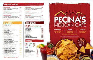 Pecina's Mexican Cafe Hinton menu