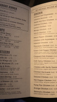 The East Cafe Chinese menu