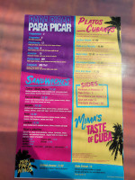 Mima's Taste Of Cuba menu