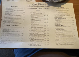 Lo Coco's Berkeley menu