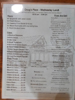 Doug's Place menu