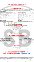 The Sportsbook And Grill (wash Park) menu