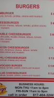 J's Casa Burger menu