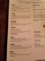 Arapahoe Cafe & Pub menu