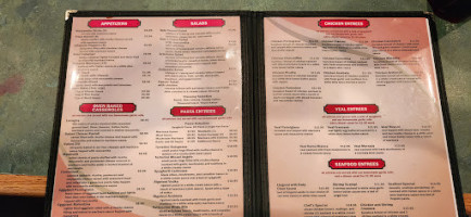 Tony's Pizza Pasta menu