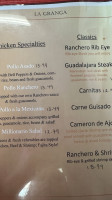 Taquito Millonario menu