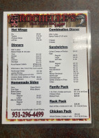 Rochelle's Bbq menu