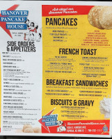 Hanover Pancake House. menu