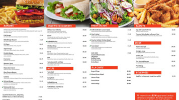 Oasis Cafe menu