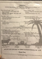 The Beach House menu