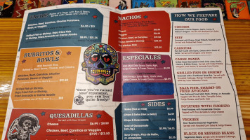 Amigos Tortilla menu