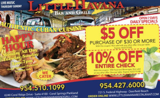 Little Havana Grill food