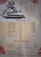 Liolas Pizzeria menu