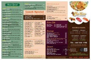 Thai Smile menu